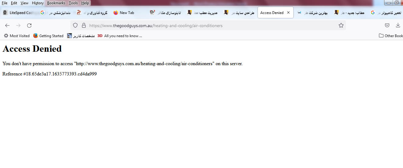 access denied error on iranian user